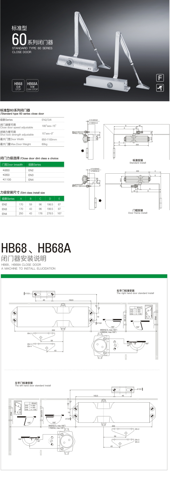 上海門窗五金標(biāo)準(zhǔn)型閉門器