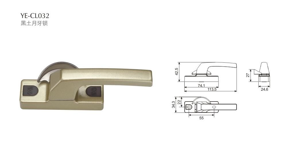 上海門窗配件月牙鎖CL032